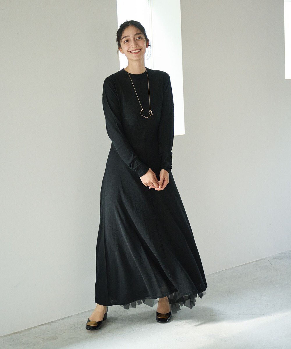 #Newans パーフェクトシルエットニットドレス 