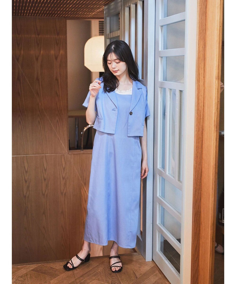 earth music&ecology リサイクルポリエステルブレンドキャミワンピース 