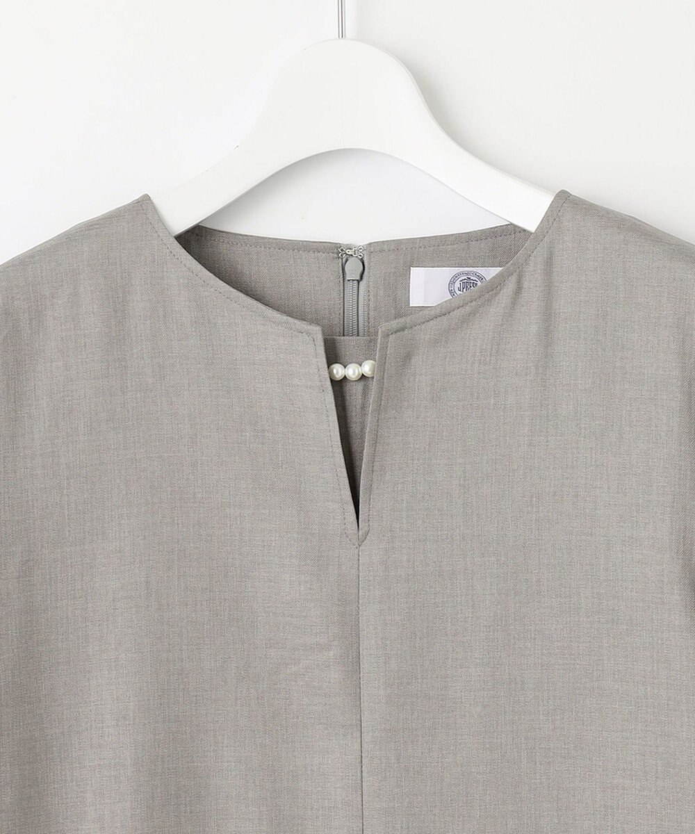 J.PRESS LADIES 【セットアップ対応・洗える・UVケア・速乾】 OXIJEWELストレッチ ワンピース 