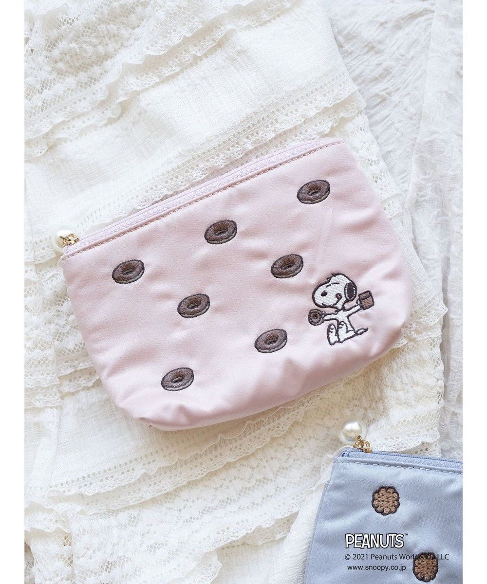 earth music&ecology 【WEB限定】PEANUTS SNOOPY ポーチ Light Pink