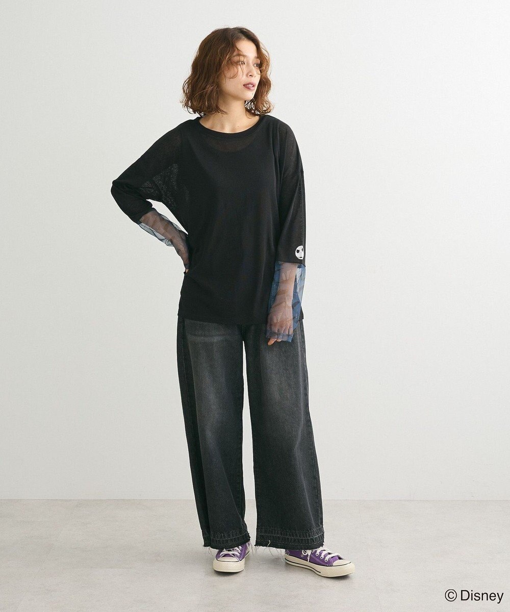 Green Parks ナイトメア／袖シアーＴシャツ 