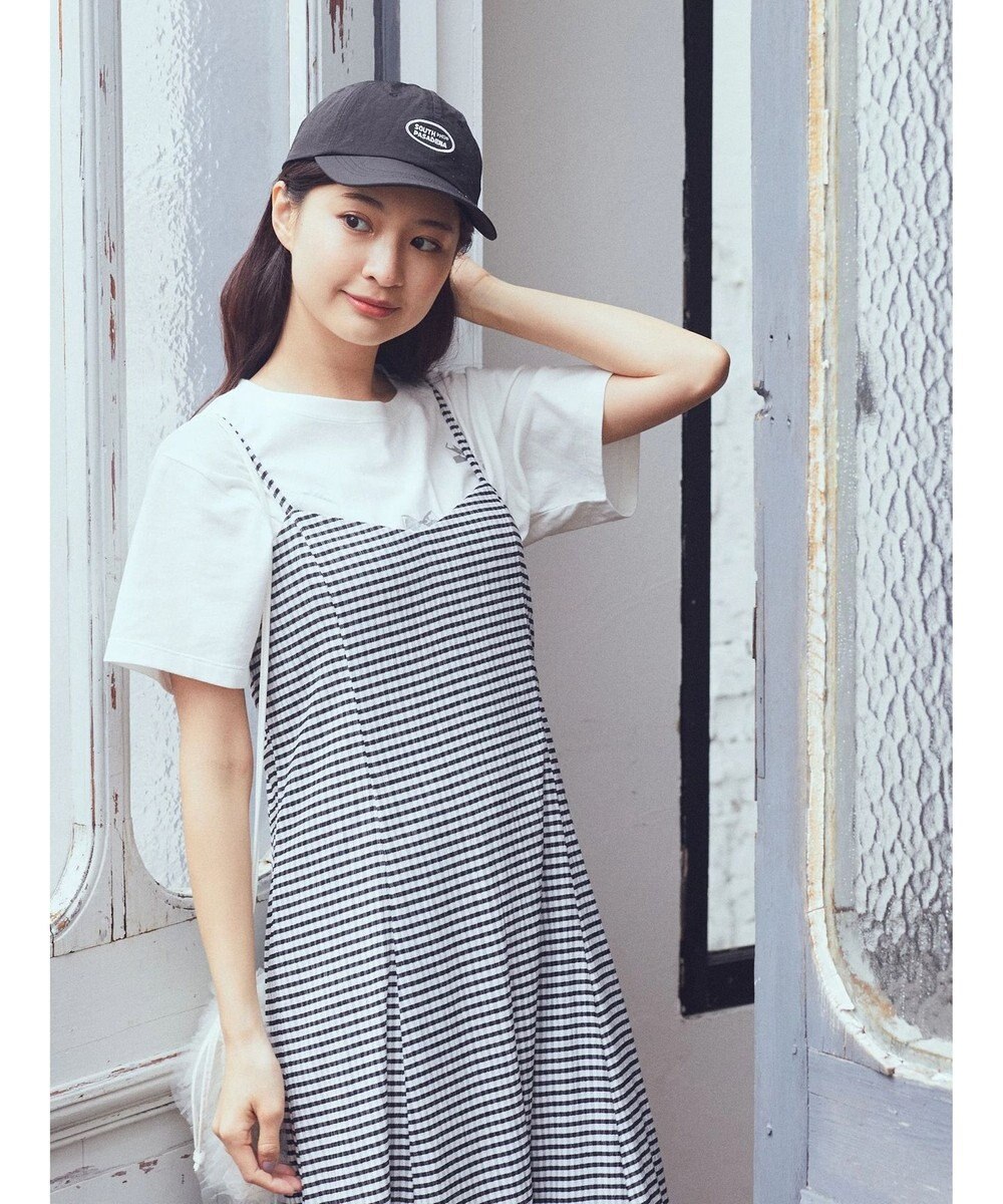 earth music&ecology チェックキャミワンピース 