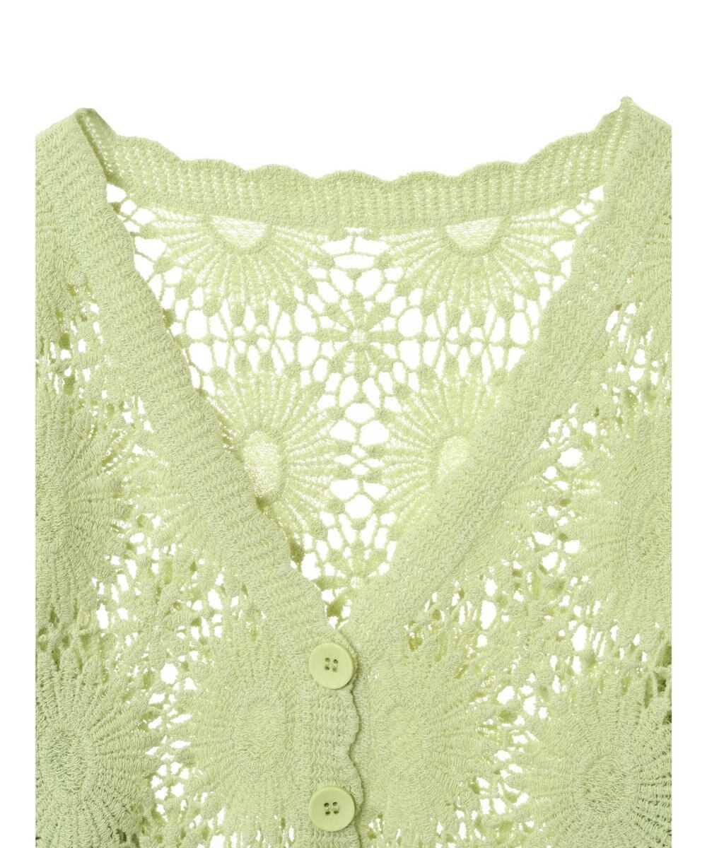 earth music&ecology クロシェ風カーディガン 