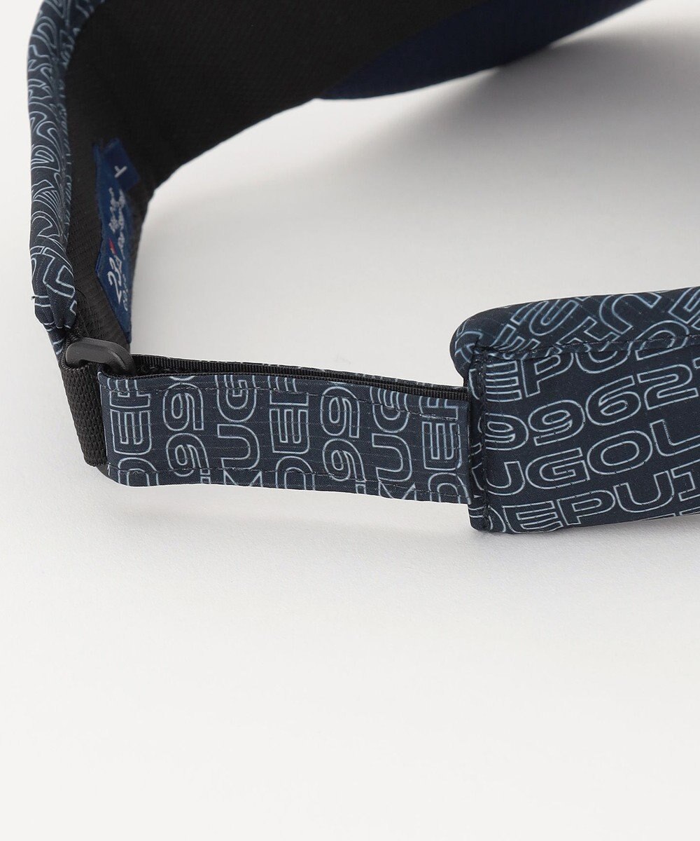 23区GOLF 【UNISEX】ロゴ総柄  ラウンディッシュ サンバイザー 