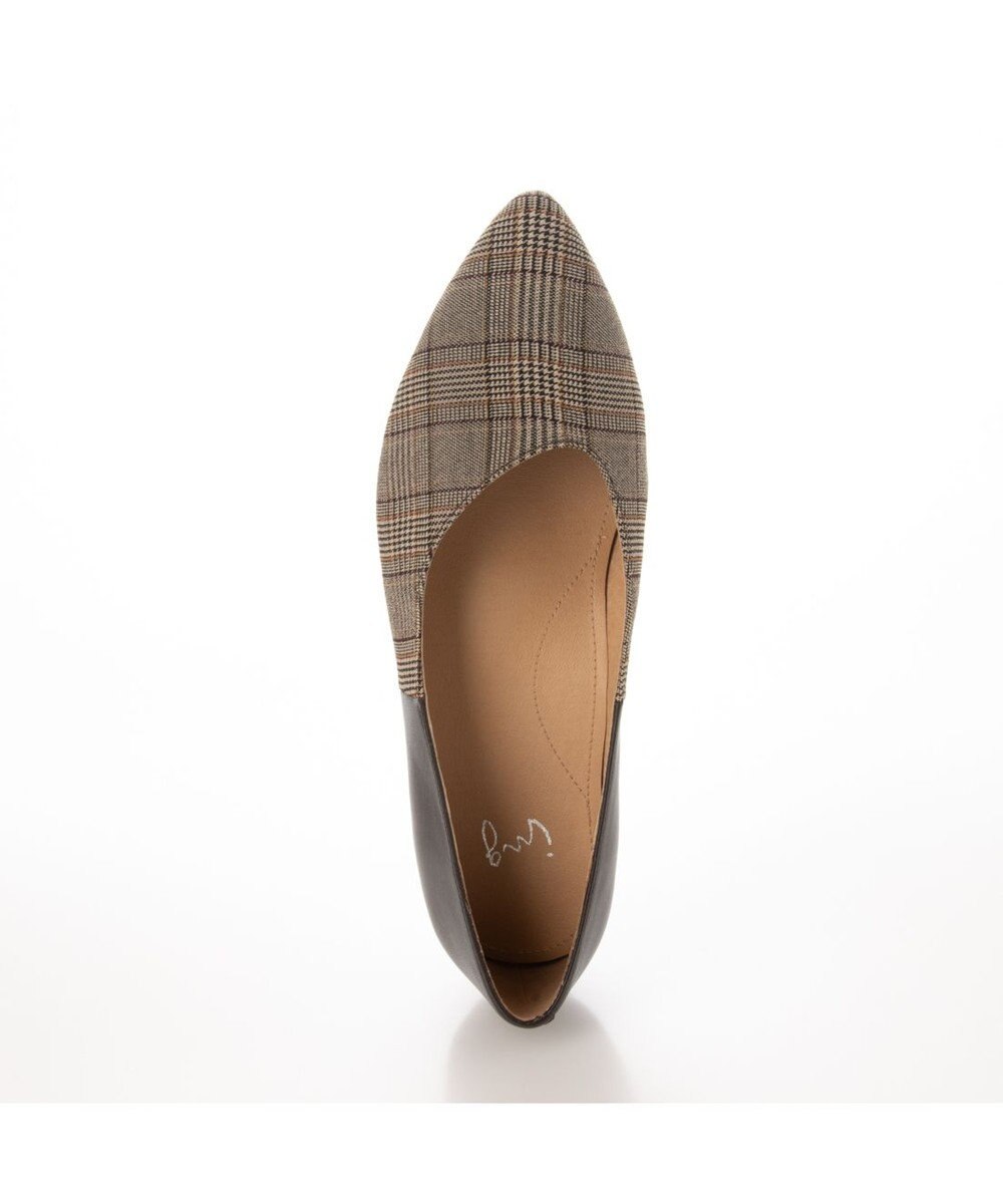 ing <ing>アシンメトリーカットフラットパンプス 