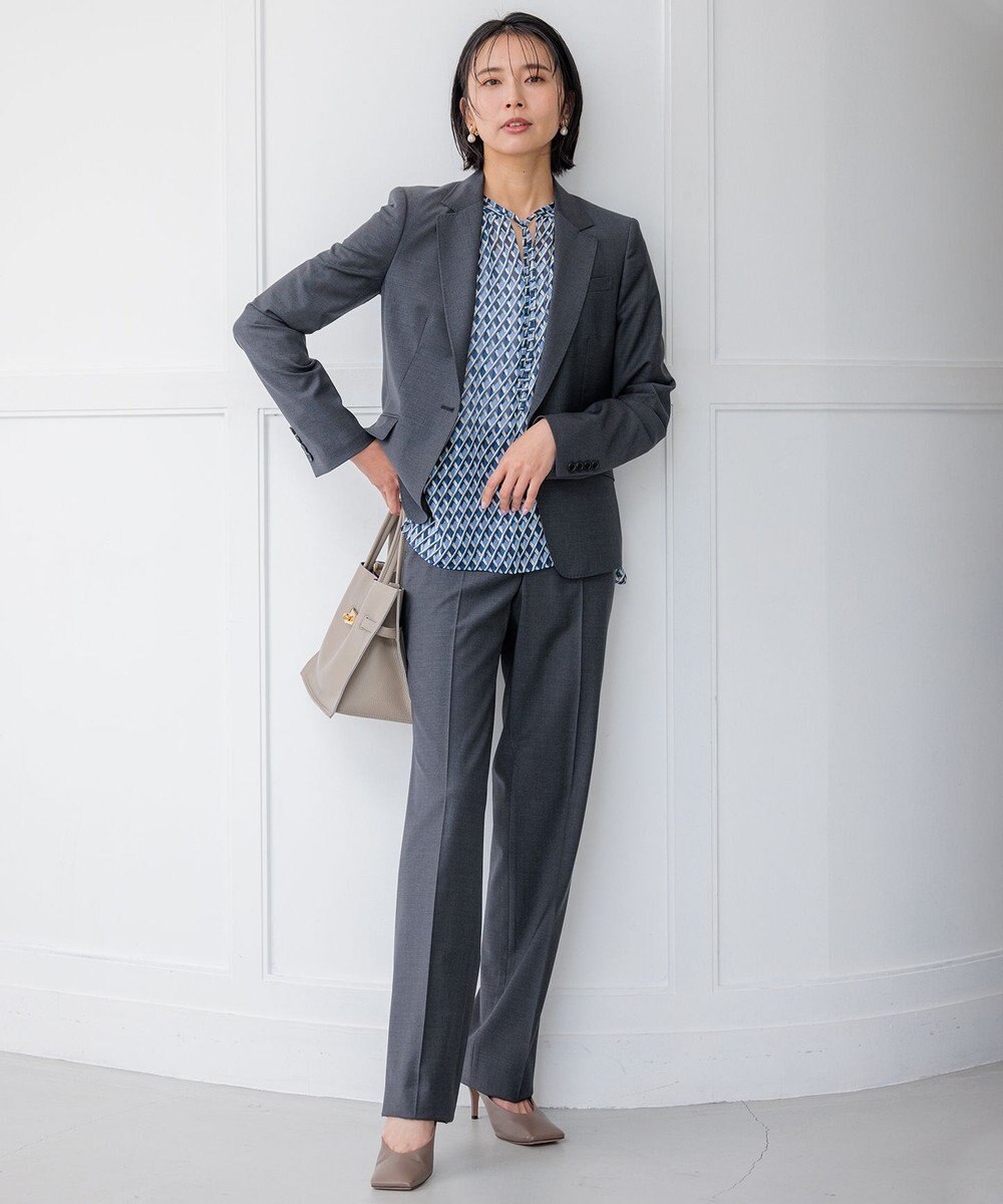 23区 L 【セットアップ対応/新色追加】ラフィーネウール フルレングスパンツ 