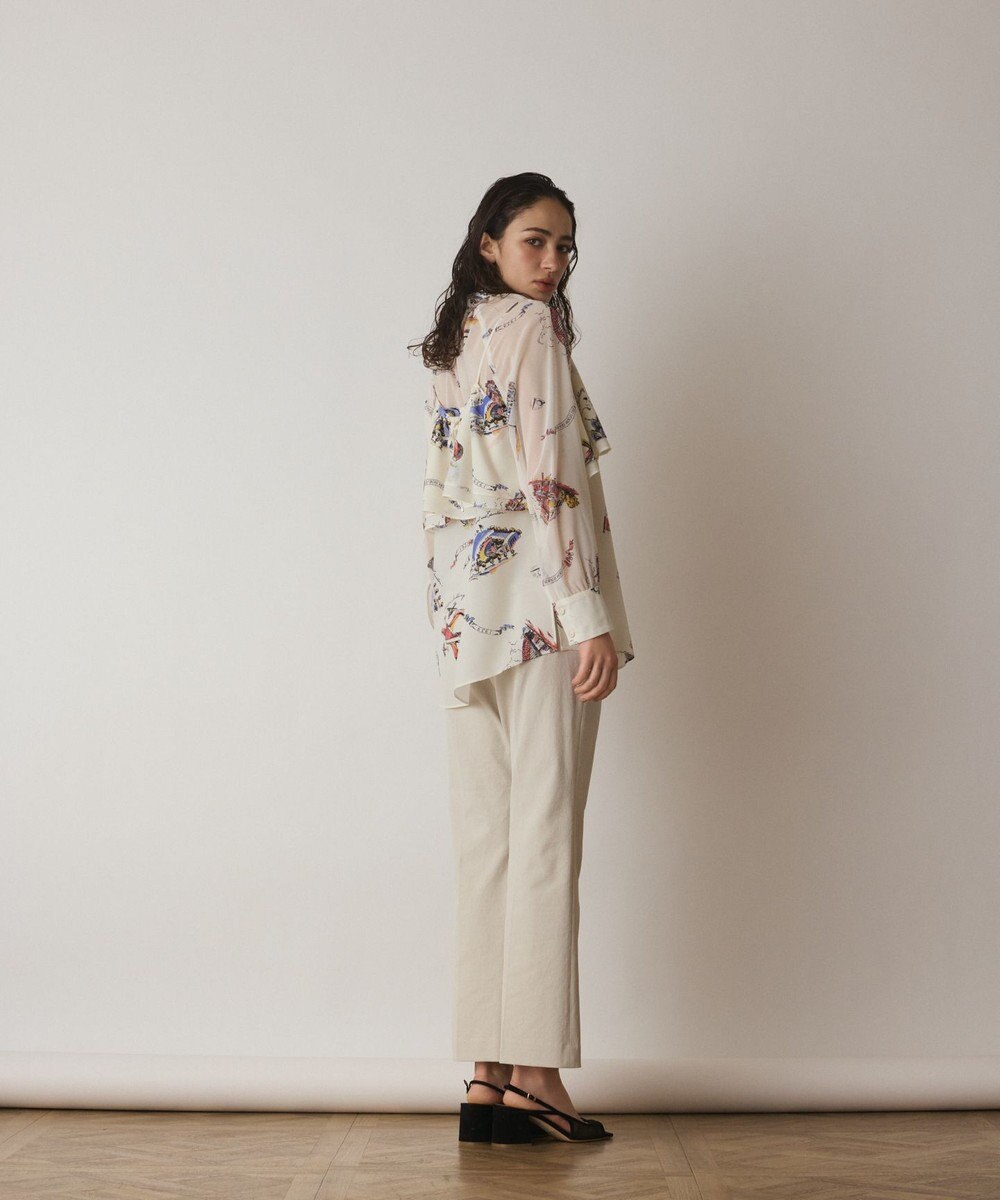 GRACE CONTINENTAL ストレッチフレアパンツ 