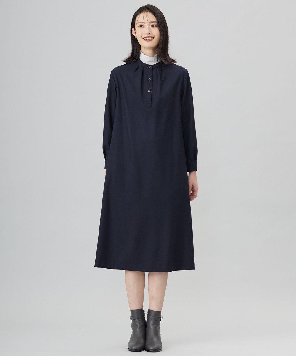 J.PRESS LADIES 【洗える】ANASTASIA milled ワンピース 