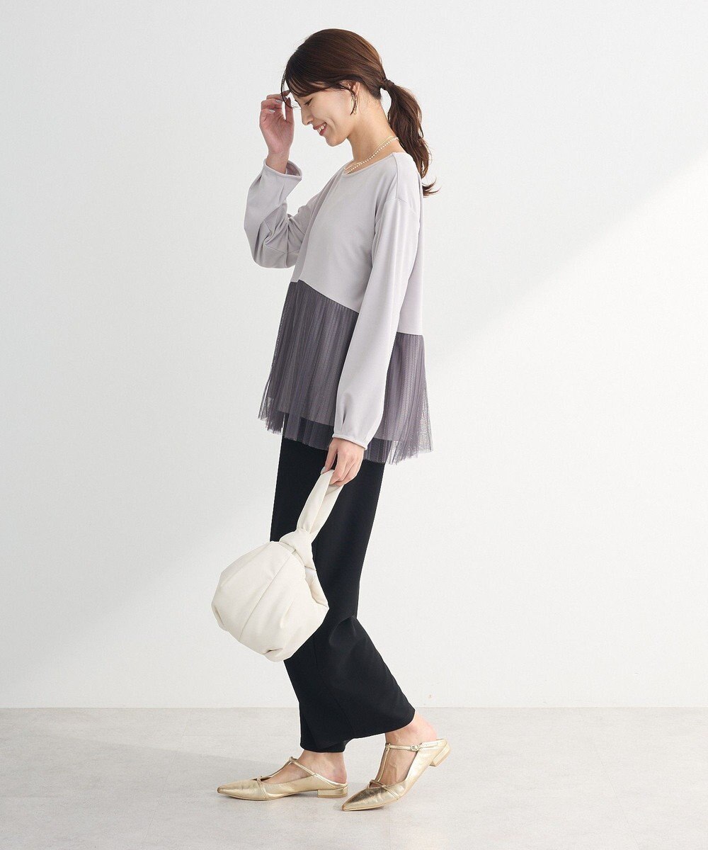 Green Parks プリーツチュールドッキングプルオーバー 