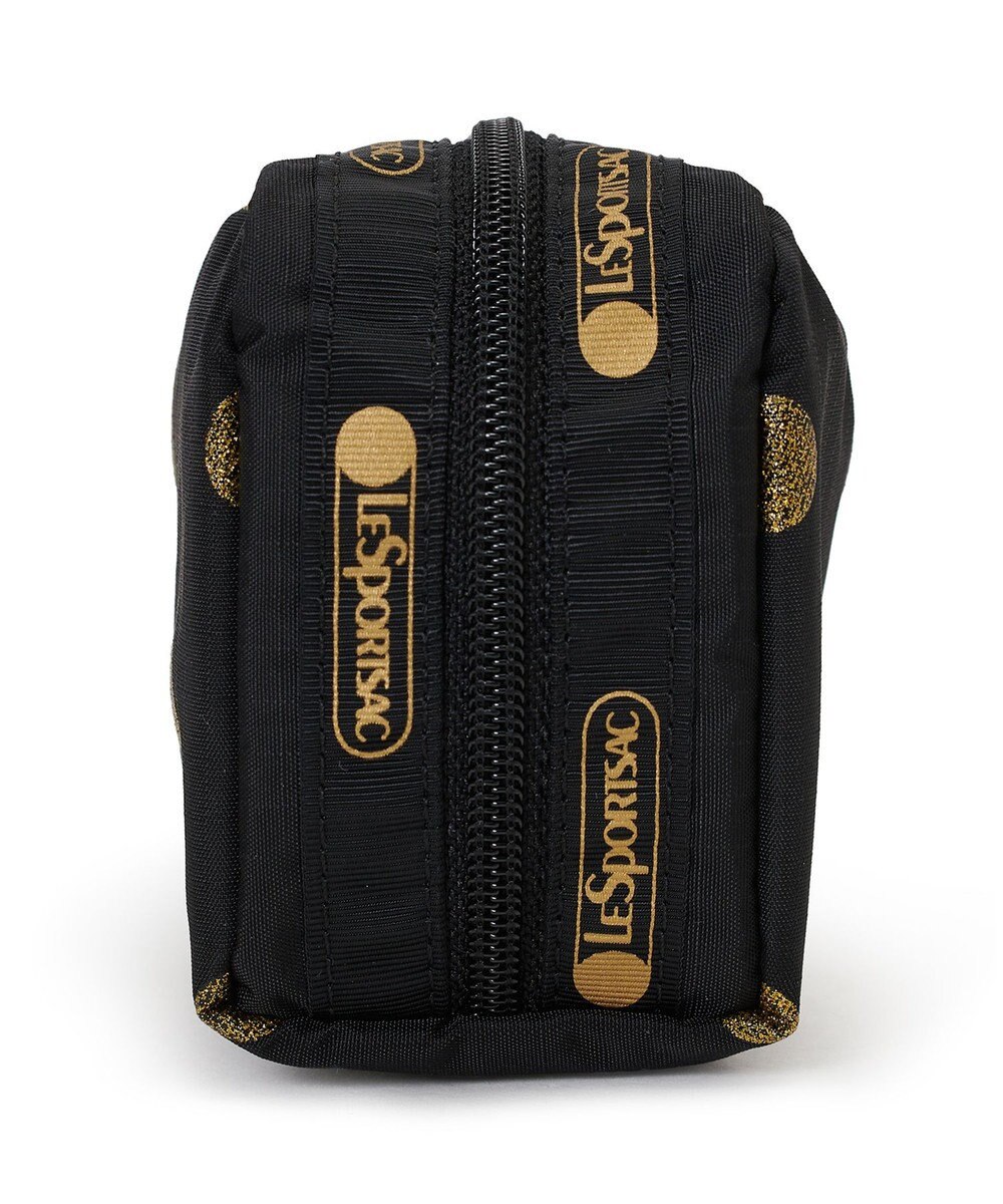 LeSportsac RECTANGULAR COSMETIC/ゴールドグリッタードッツ 
