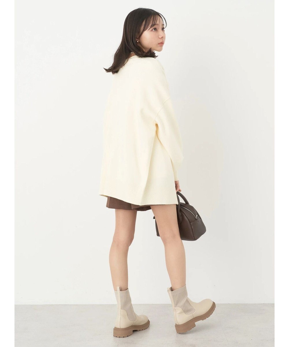 earth music&ecology やわらかタッチミドル丈カーディガン 