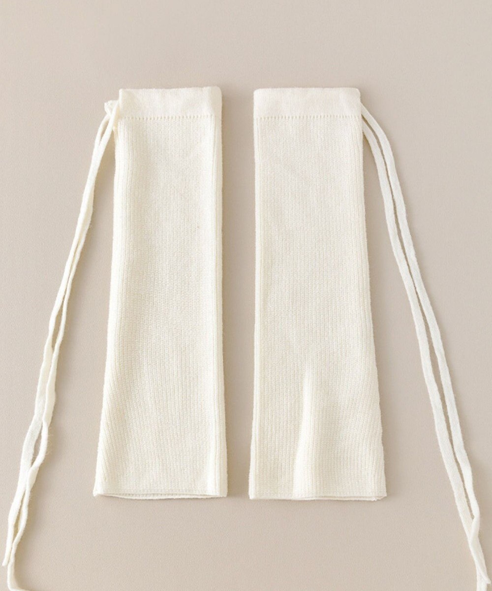 WEGO レースアップデザインニットレッグカバー 