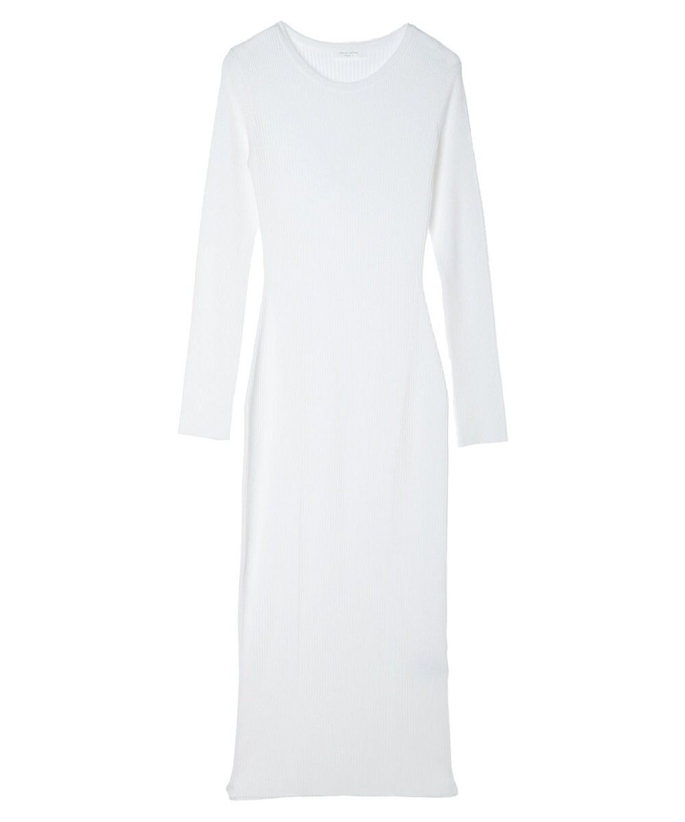 Green Parks タイトシルエットリブニットワンピース 