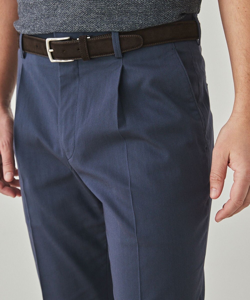 GOTAIRIKU 仕事で着られる綿パン【吸水速乾/ストレッチ/折り目加工】クールマックスコットンパンツ_1タック(25年モデル) 