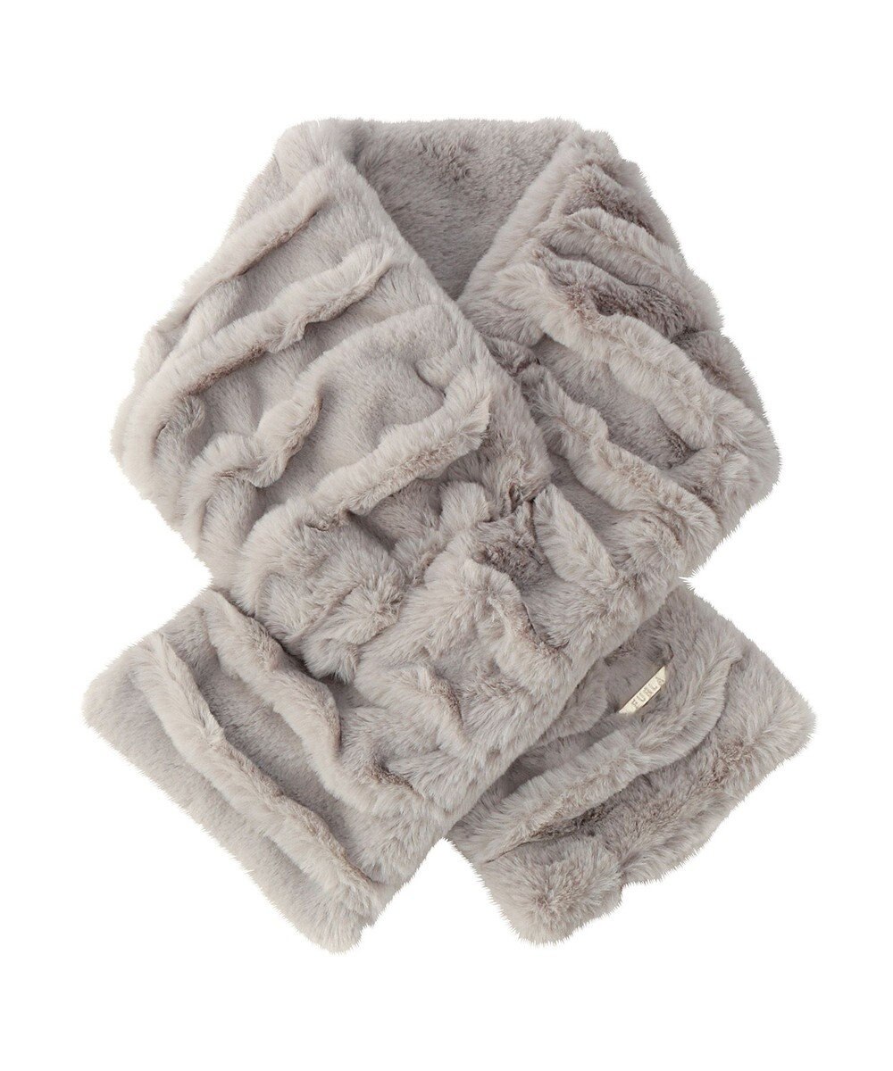 MOONBAT FURLA フェイクファーウェイビーマフラー 