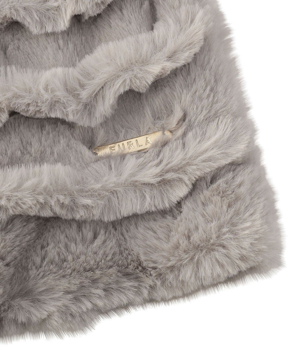 MOONBAT FURLA フェイクファーウェイビーマフラー 