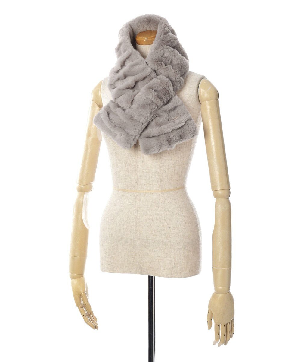 MOONBAT FURLA フェイクファーウェイビーマフラー 