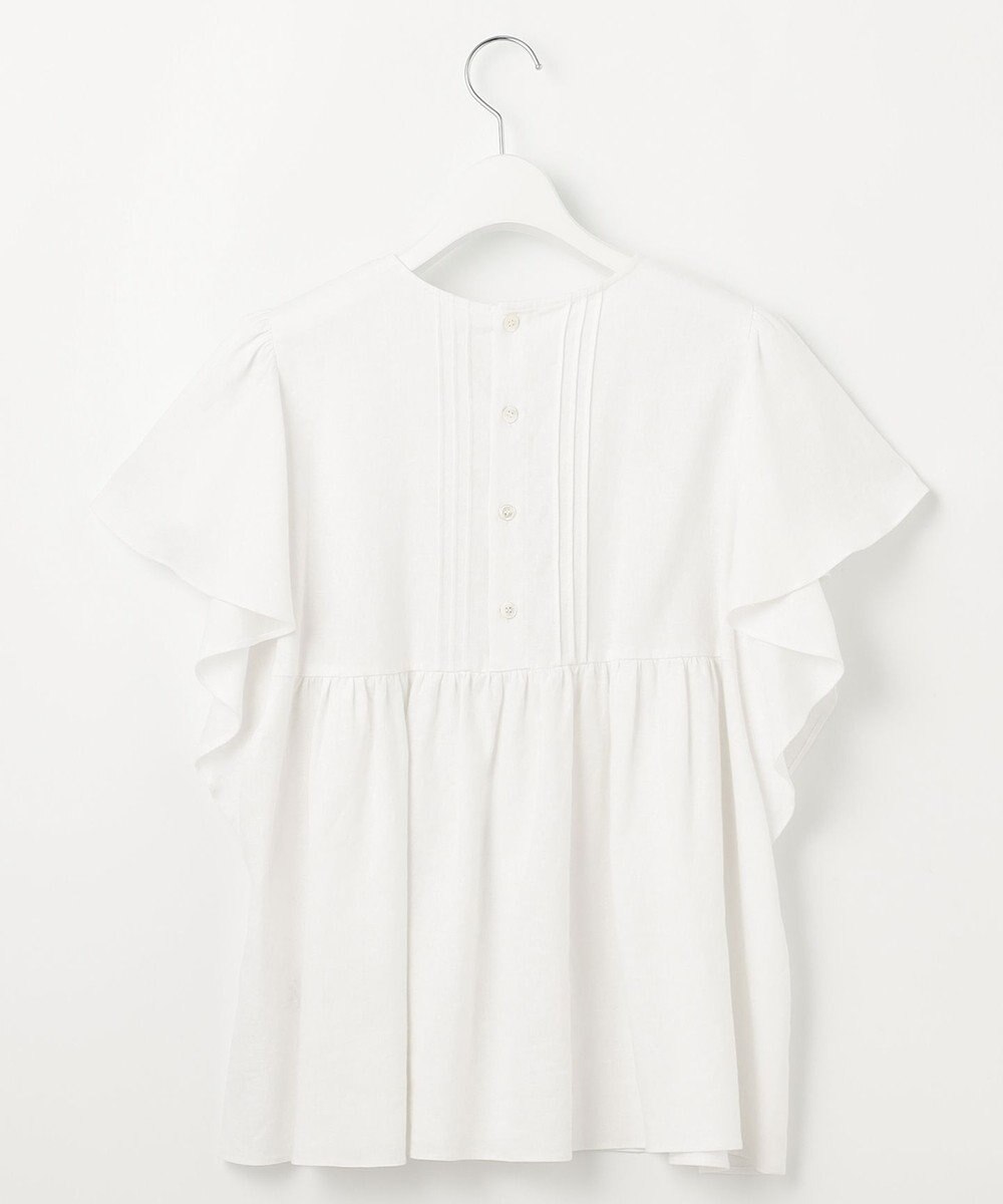 23区 L 【SLOW/一部店舗限定】ブライトリネン デザイン ブラウス 