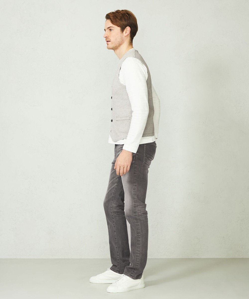 JOSEPH ABBOUD 【清涼感】洗える！ストローヤーンニット ベスト 