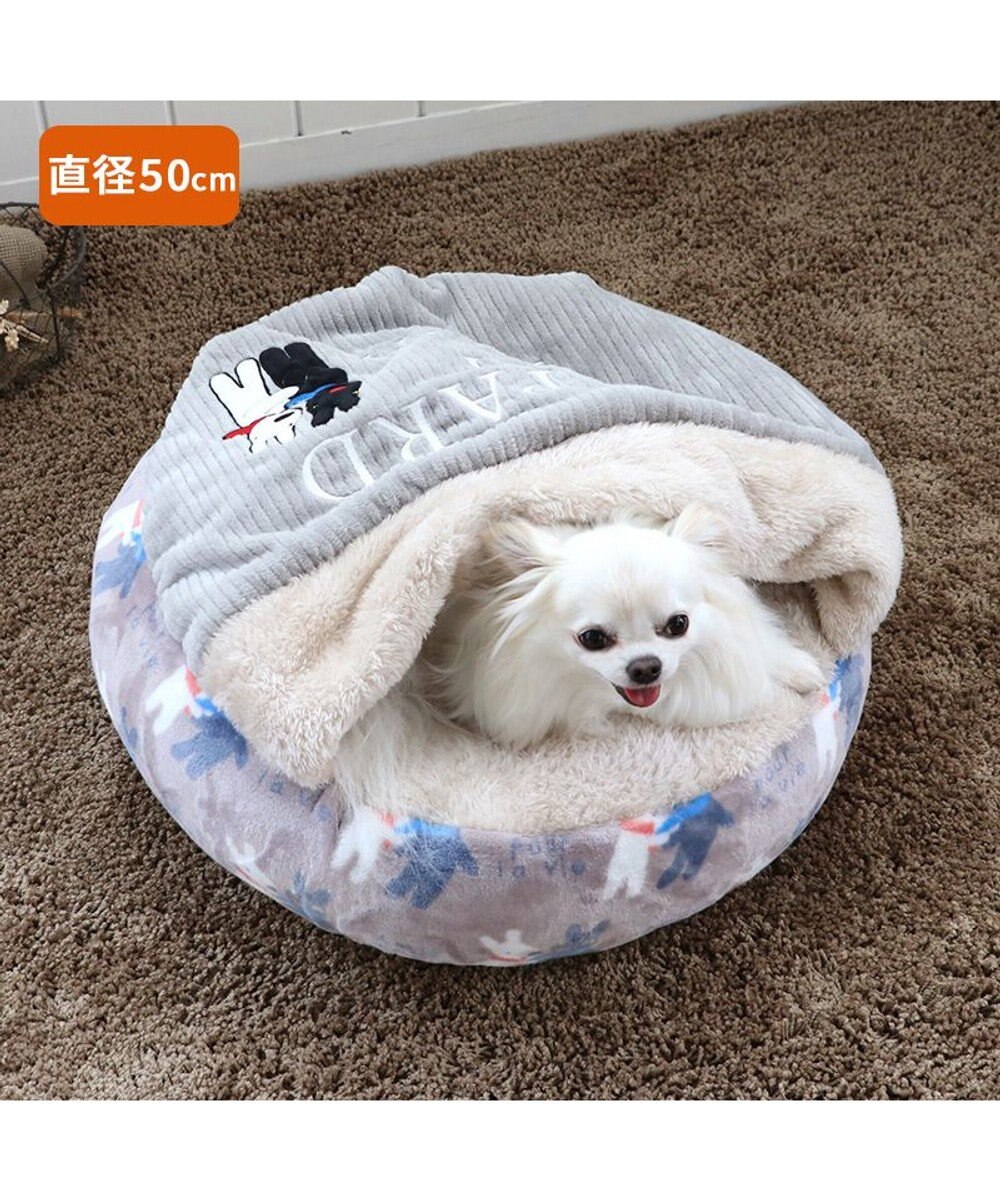 PET PARADISE リサとガスパール 丸型寝袋 遠赤外線 《であい柄》 50cm 