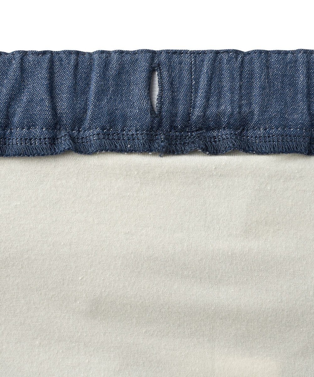 MIKI HOUSE HOT BISCUITS 【80-120cm】 デニム スカート付きパンツ 