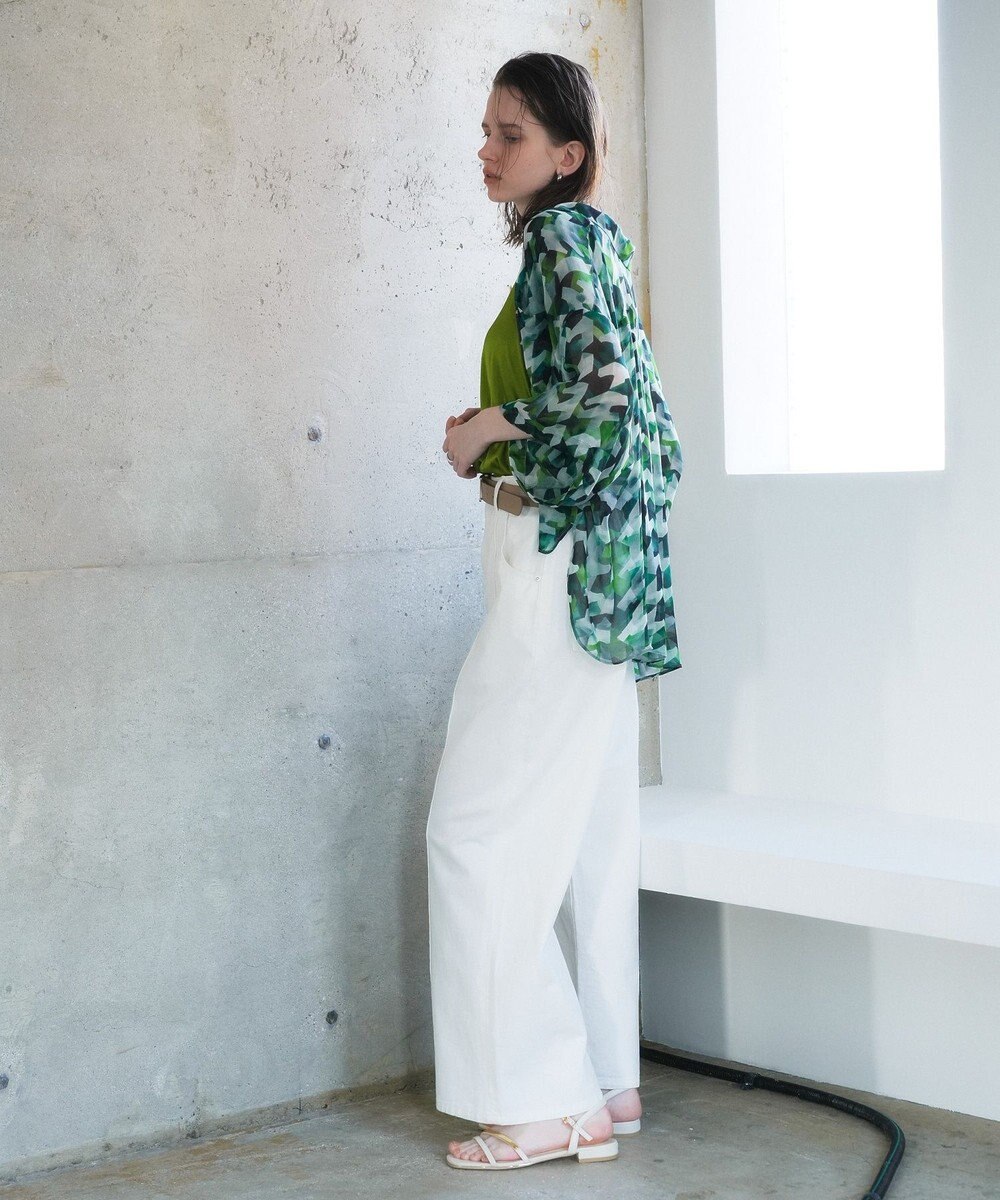 YECCA VECCA 綿麻バギーツイルパンツ 