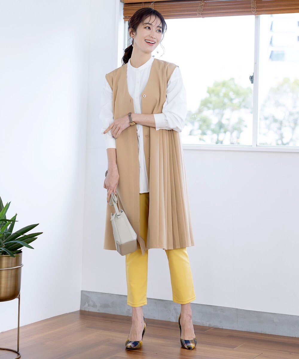 Tiaclasse L 【洗える】ジレワンピース 