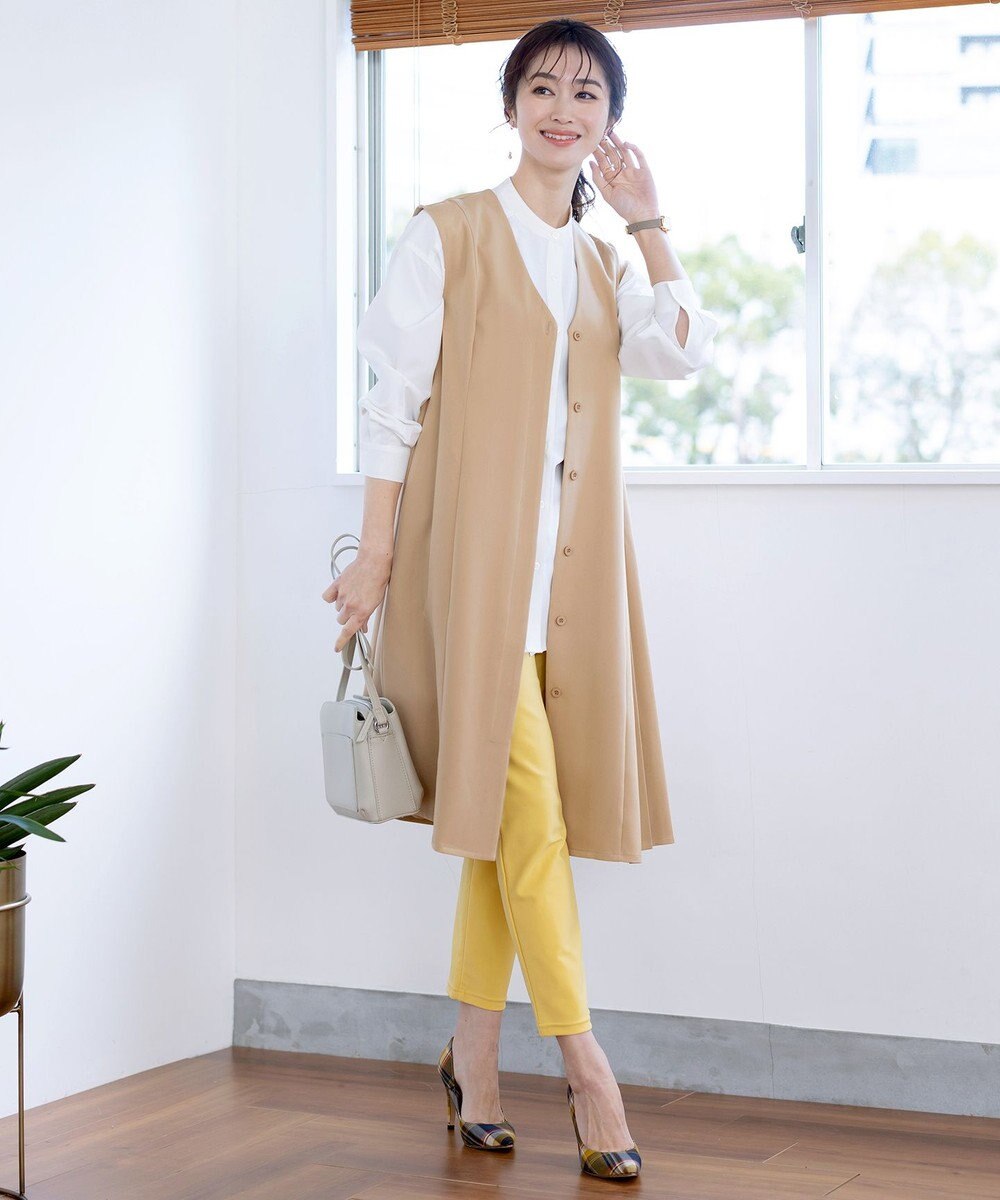 Tiaclasse L 【洗える】ジレワンピース 