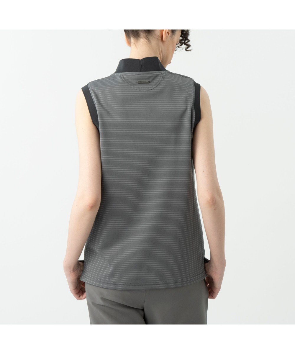 ZERO HALLIBURTON ノースリーブボーダーモックネック ZHG-W6S5b 85218 