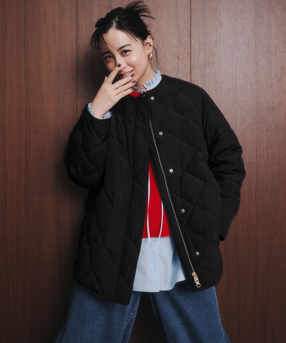 UNFILO 【自宅で洗濯OK / 軽量で暖かい】TAIONコラボ キルティングブルゾン 