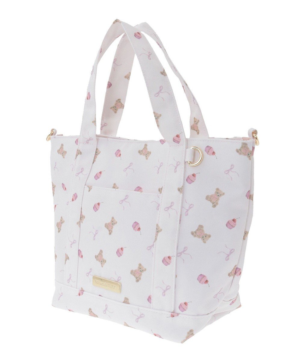 Maison de FLEUR ベア総柄2Wayトートバッグ 