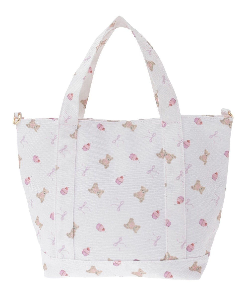 Maison de FLEUR ベア総柄2Wayトートバッグ 