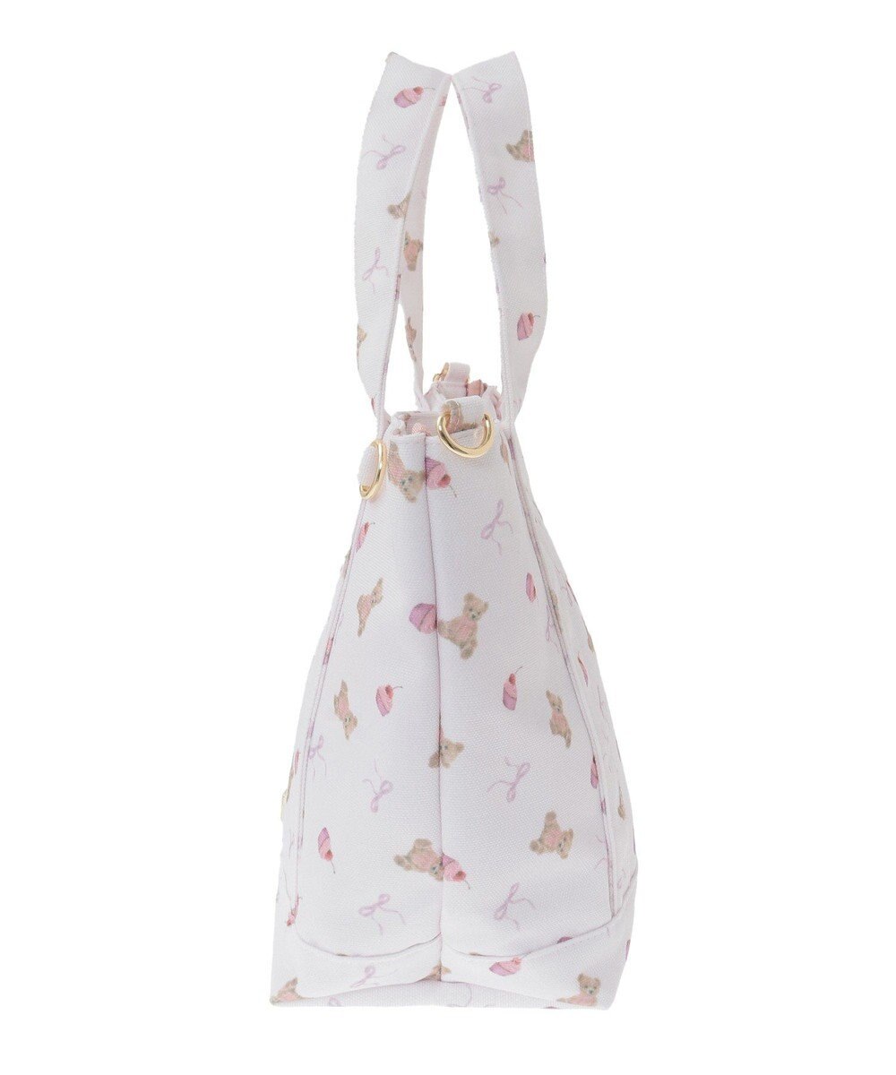 Maison de FLEUR ベア総柄2Wayトートバッグ 