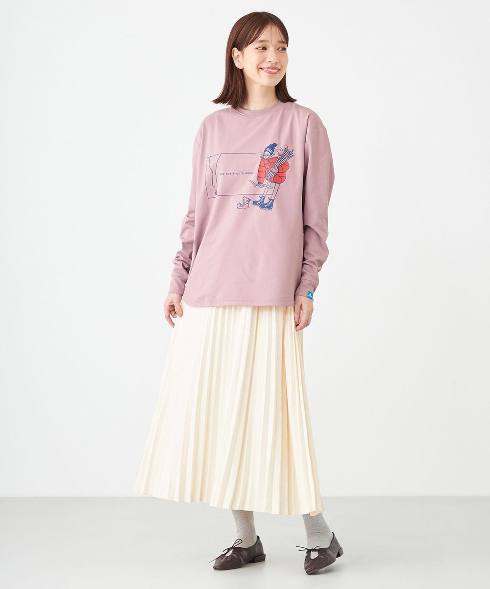 SHARE PARK LADIES 【LADIES】吸水速乾 フロントプリントTシャツ 