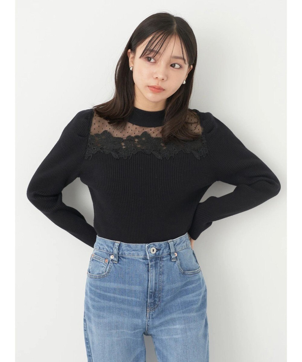 earth music&ecology シアードッキングニットプルオーバー 