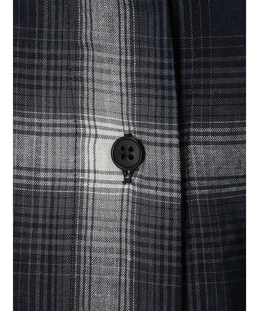 Green Parks リネンレーヨン前立てブラウス 