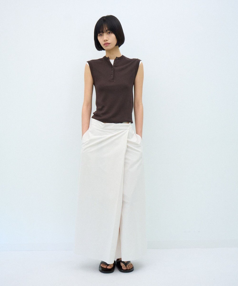 ATON FRESCA CIRCULAR RIB | ヘンリーネックプルオーバー 