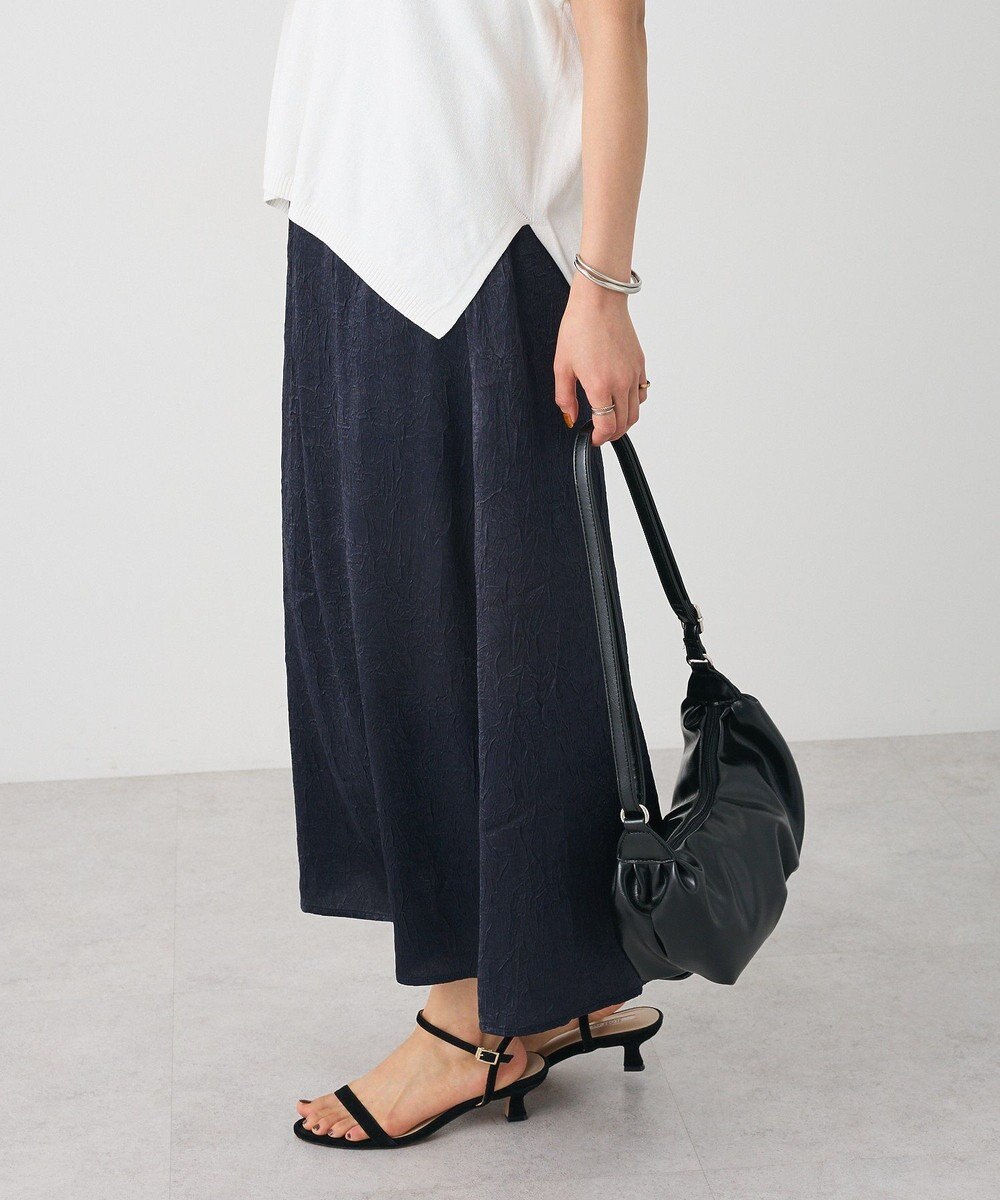 CRAFT STANDARD BOUTIQUE 光沢ワッシャースカート 