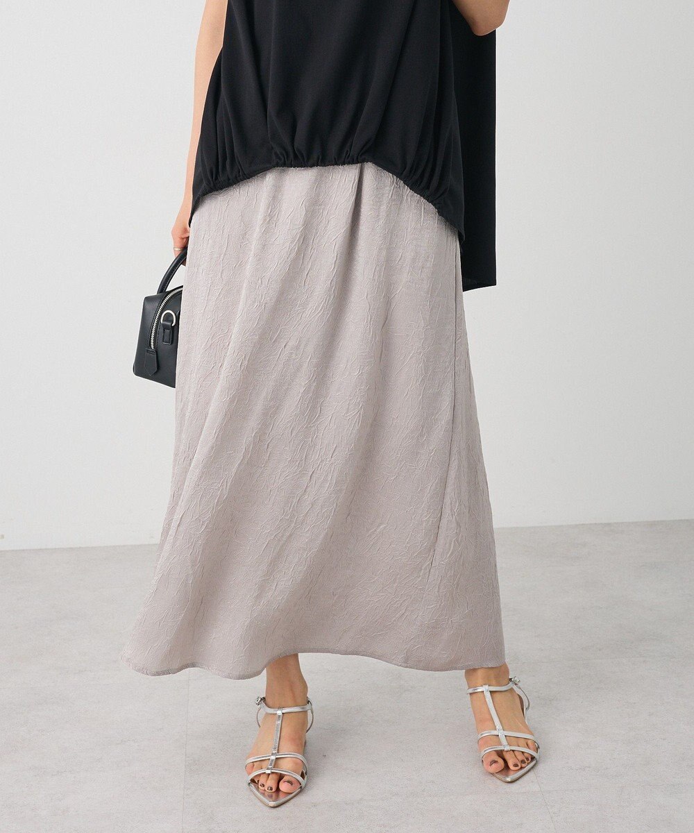 CRAFT STANDARD BOUTIQUE 光沢ワッシャースカート 