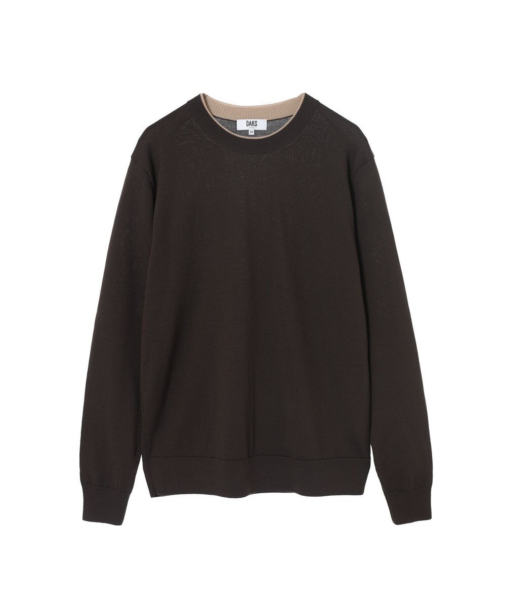 DAKS スーパーファインメリノ クルーネックニット 