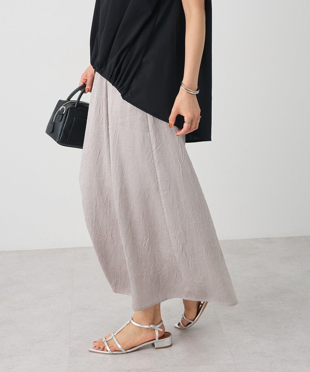 CRAFT STANDARD BOUTIQUE 光沢ワッシャースカート 