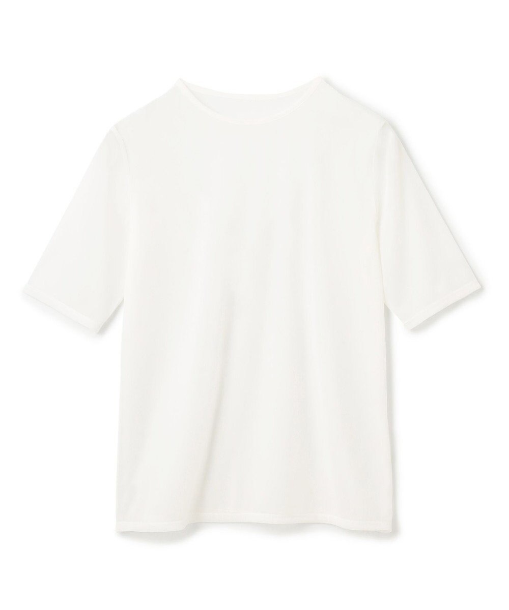 uncrave トリコットシフォン ハーフスリーブカットソー 