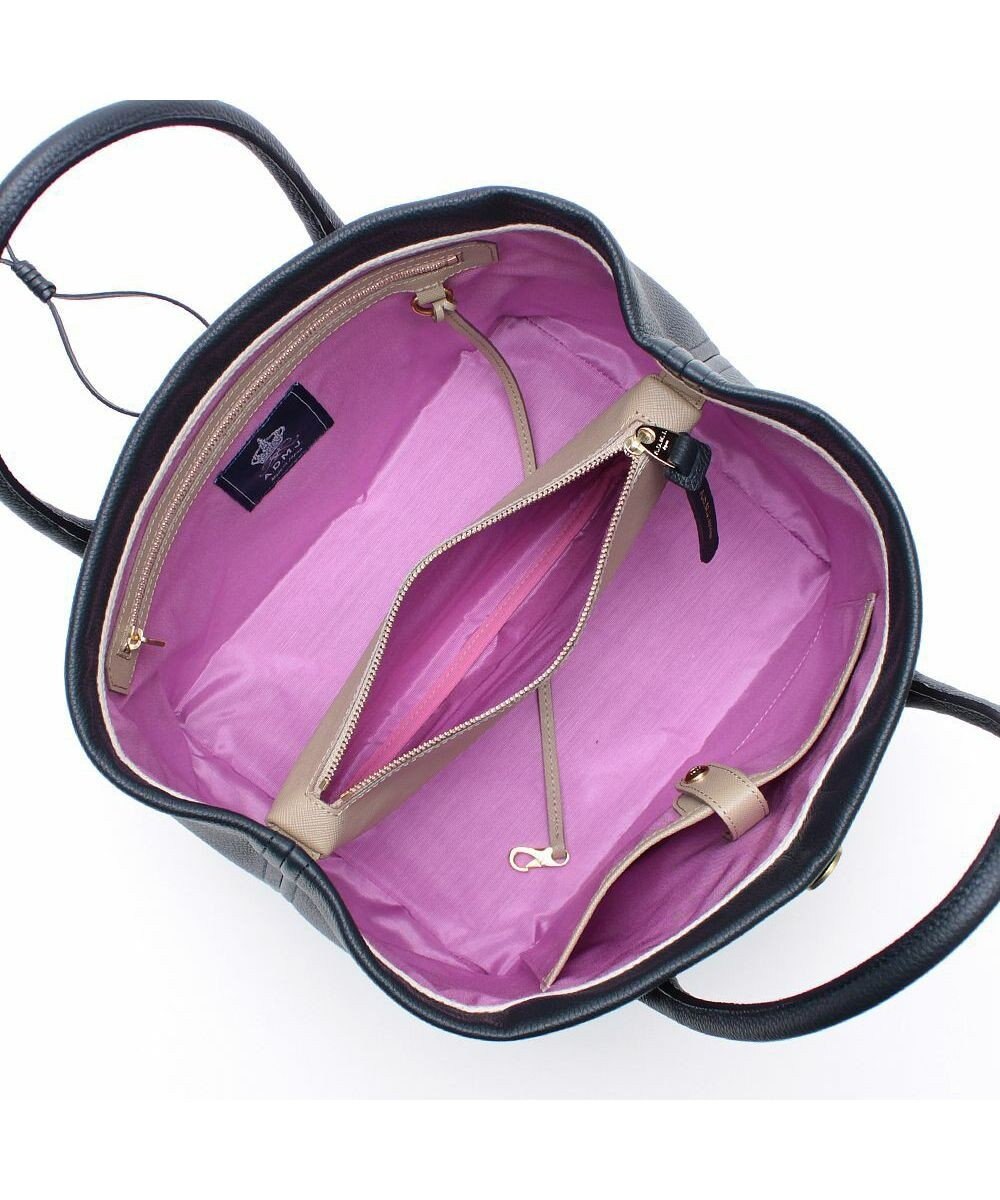 A.D.M.J. 【牛革】モーツァルト/スパニッシュレザーバイカラー金ボタントートM 