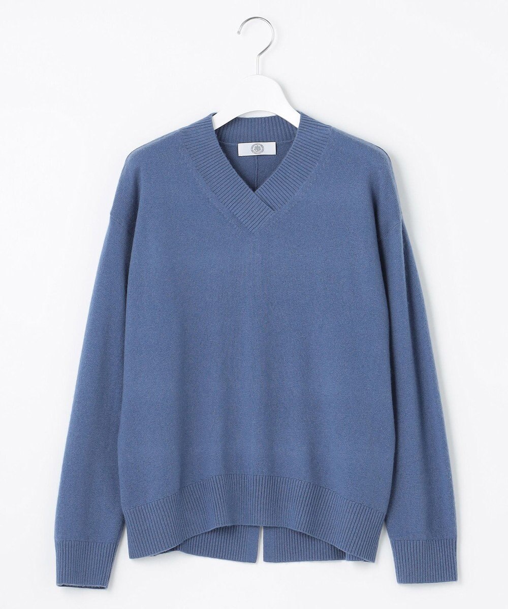 J.PRESS LADIES L 【洗える・WEB限定カラーあり】CASHMERE BLEND Vネック ニット 