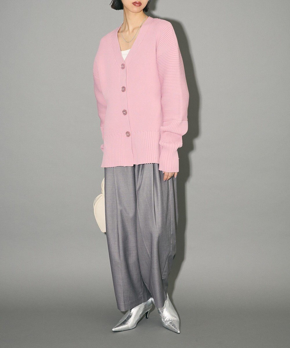 Green Parks リブニットカーディガン 