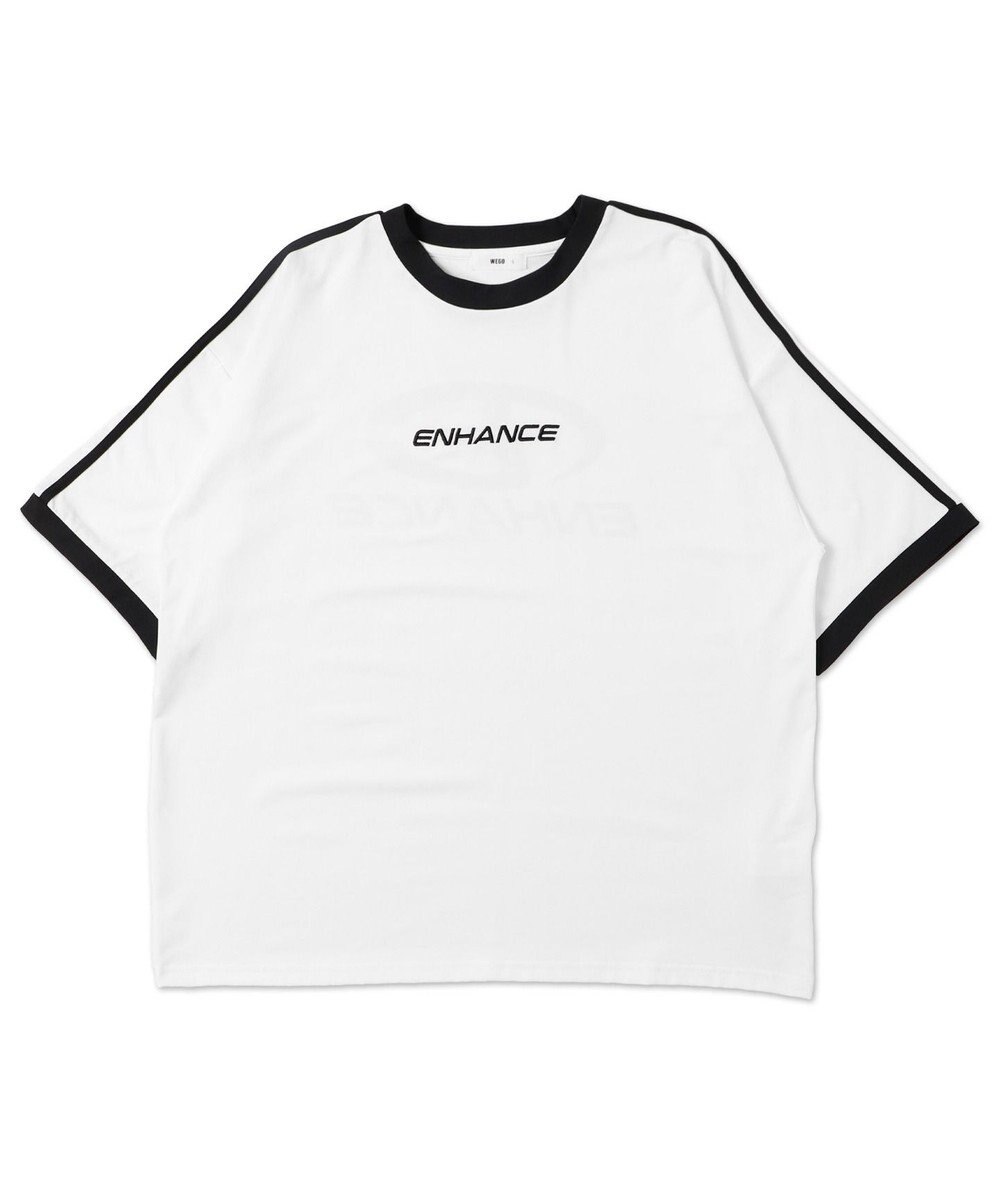 WEGO 【ユニセックス着用ITEM/MLサイズ展開】バックロゴラインリンガーT 