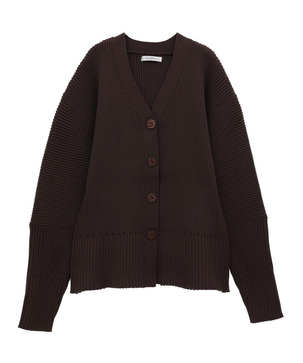 Green Parks リブニットカーディガン 