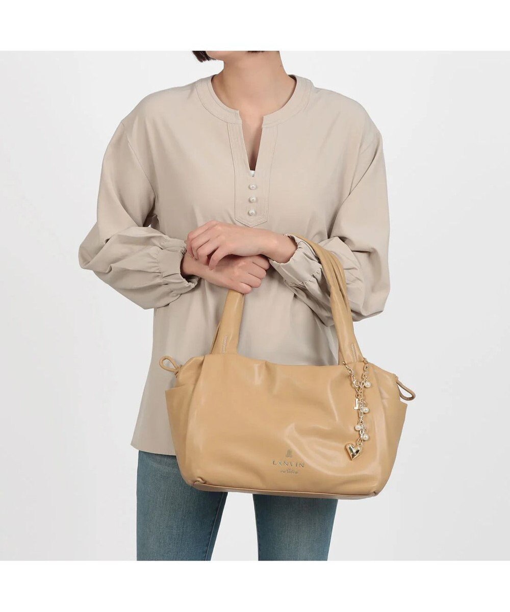 LANVIN en Bleu スフレ ハンドバッグ 