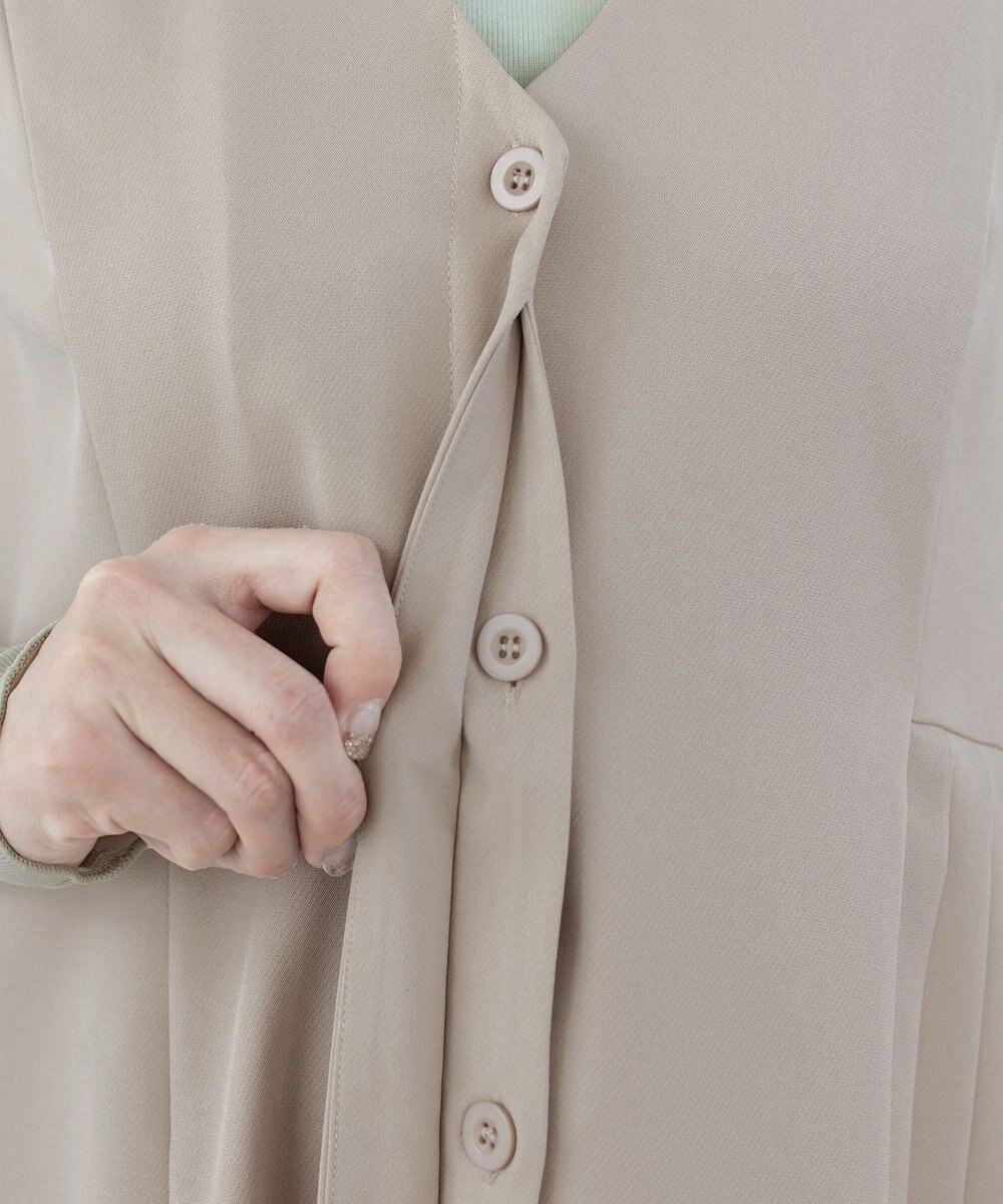 Tiaclasse L 【洗える】ジレワンピース 