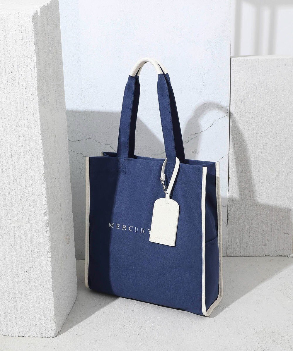 style code 【MERCURYDUO/マーキュリーデュオ】カードケース付　キャンバストートバッグ 推し活バッグ 